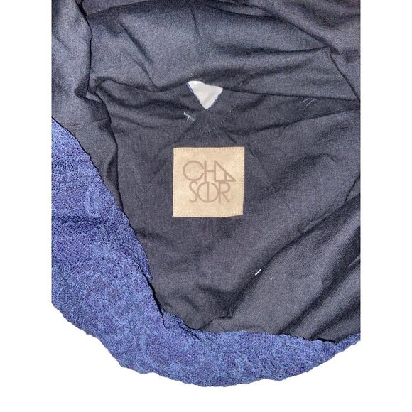 NWT Chaser Womens Navy Blue Lace Open Back Tank Top No Size - Picture 5 of 6